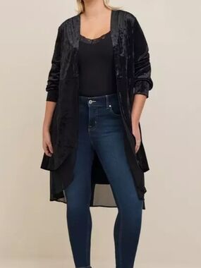 torrid Velvet Chiffon Mix Kimono